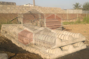 Quality cement products, manufacturer of prefabricated RCC compound walls, RCC compound walls, Compound Wall manufacturer, Labour Quarter manufacturer, Godown manufacturer, Industrial Shed manufacturer, Security Cabin manufacturer, Garden Curbing, Footpath Curbing